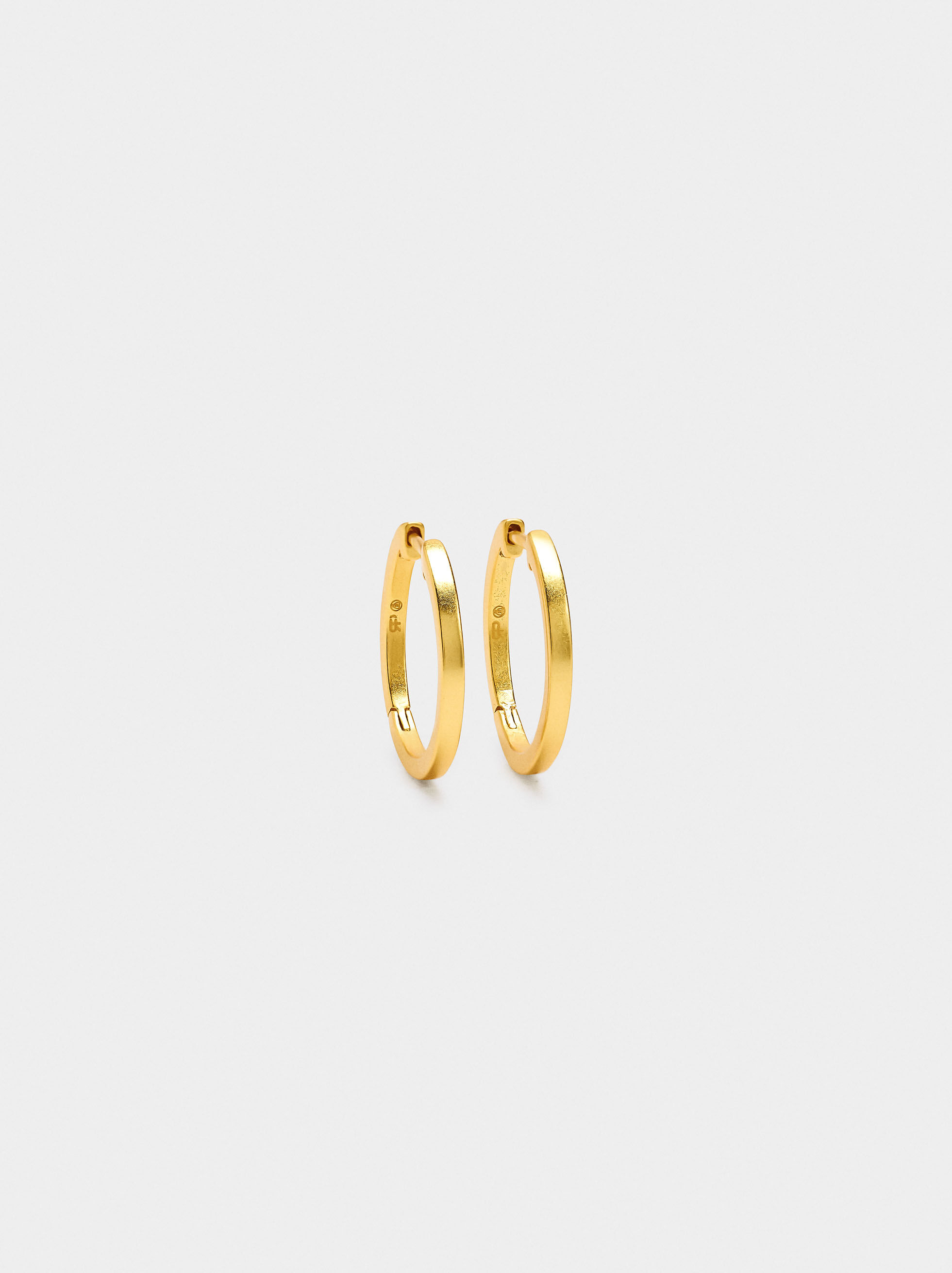 Argollas planas - plata de ley 925