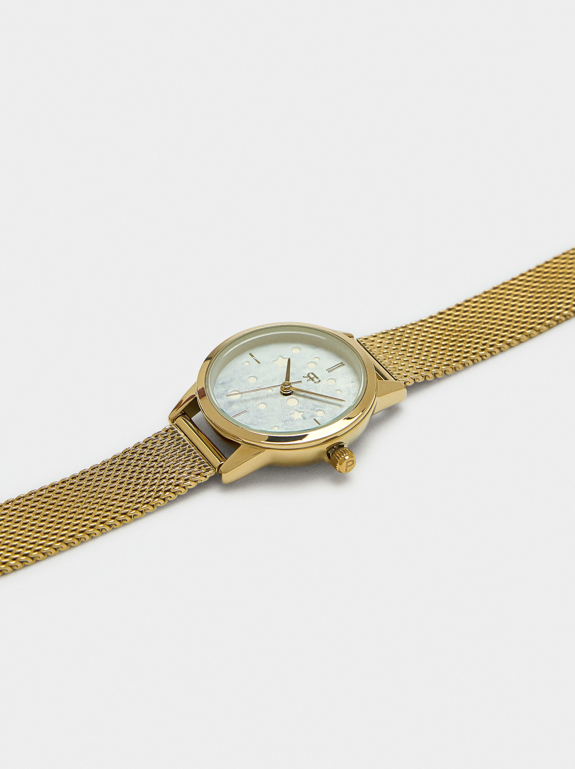 Reloj de cadena metálica de acero inoxidable