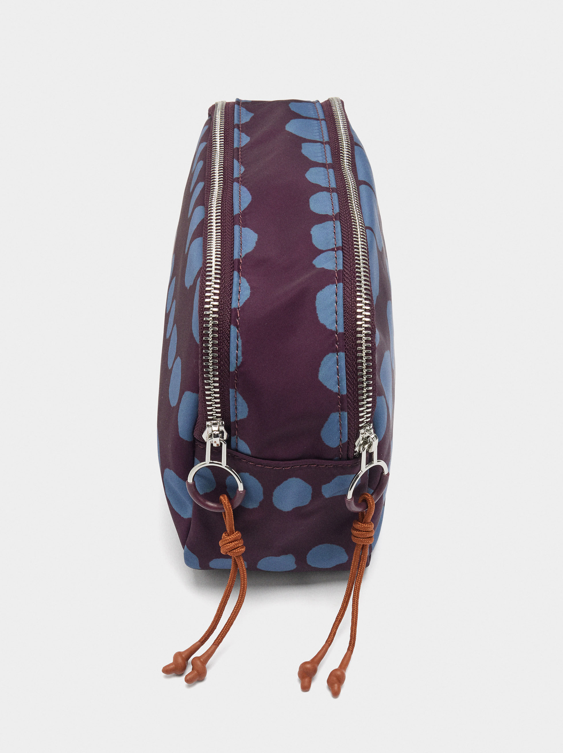 Bolsa de nylon estampada para cosméticos