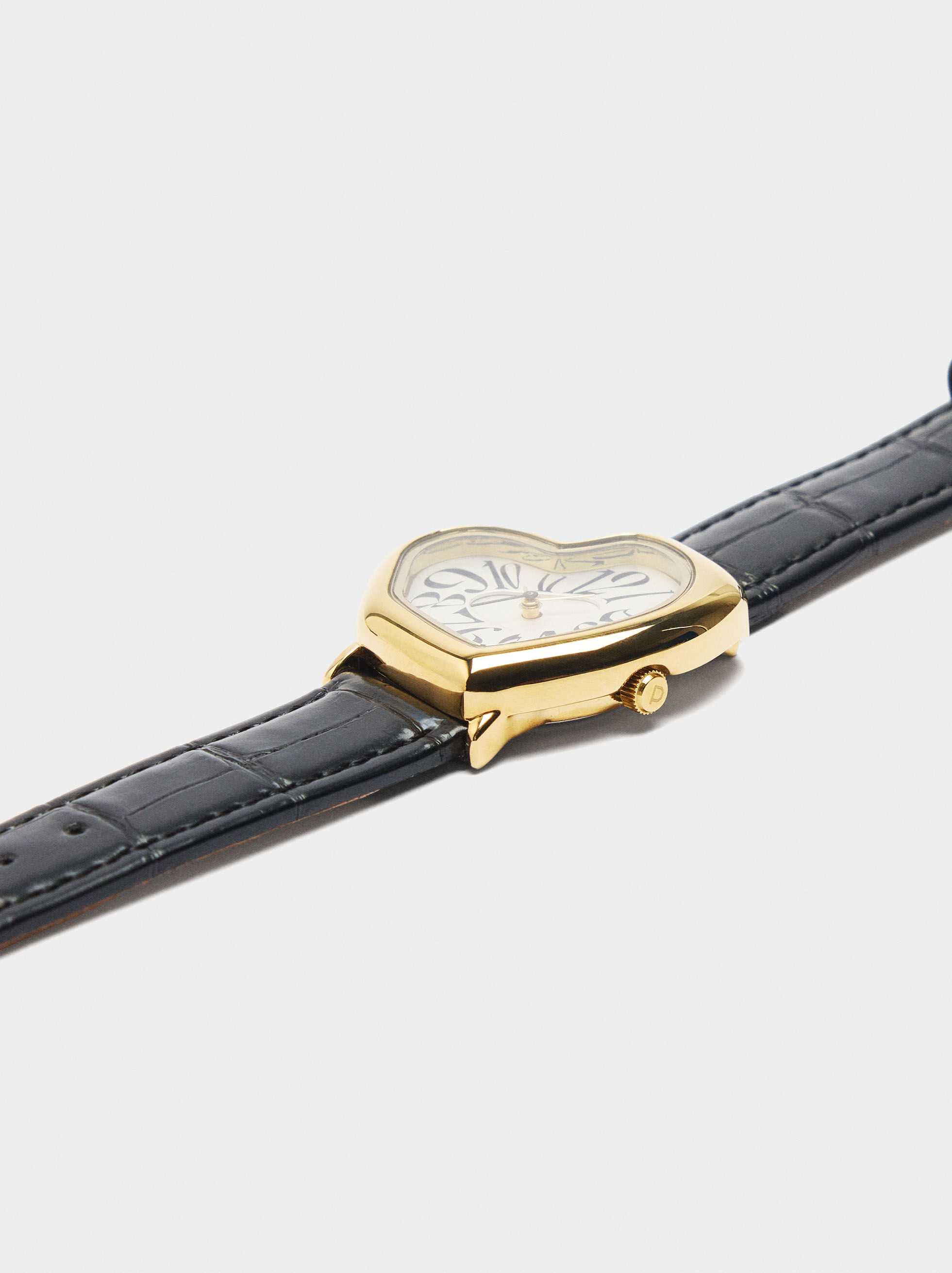 Reloj de corazón pulsera efecto piel