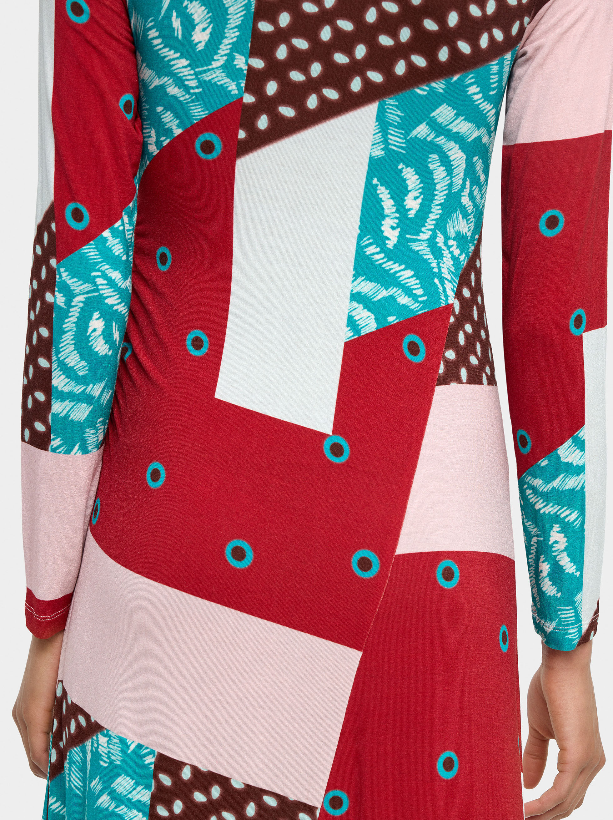 Vestido asimétrico estampado