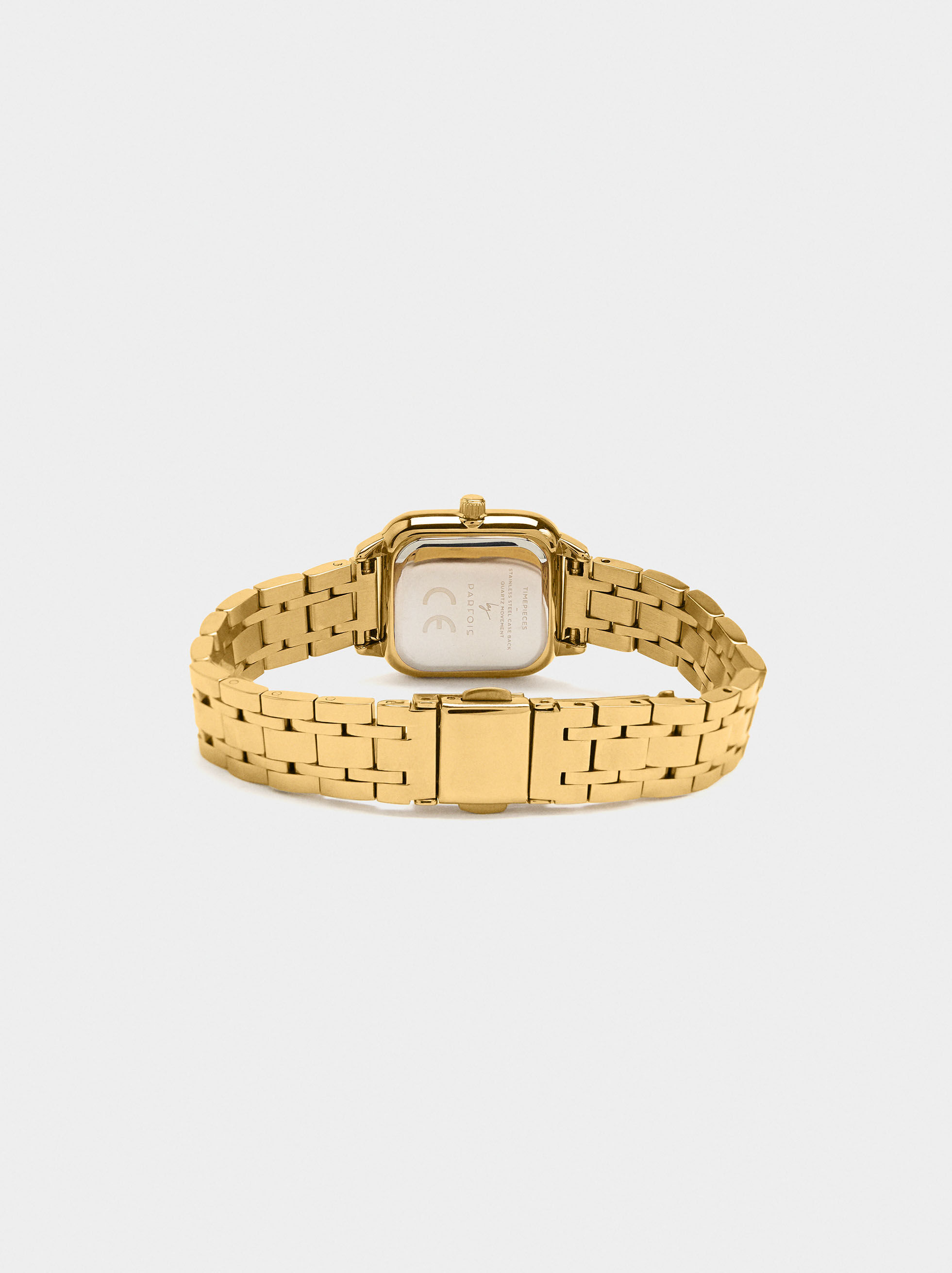 Reloj cuadrado con correa de acero inoxidable