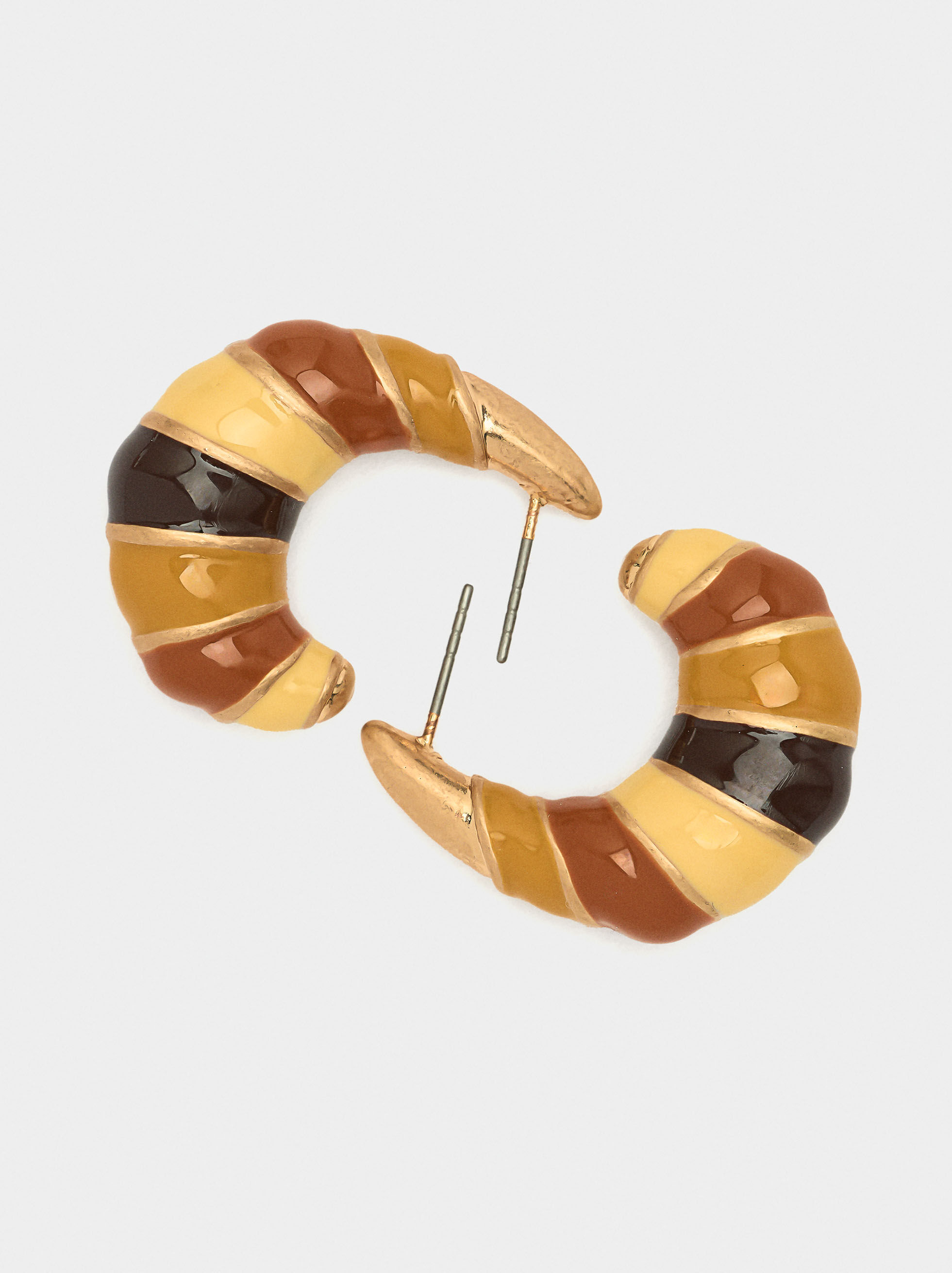 Aros largos con esmalte