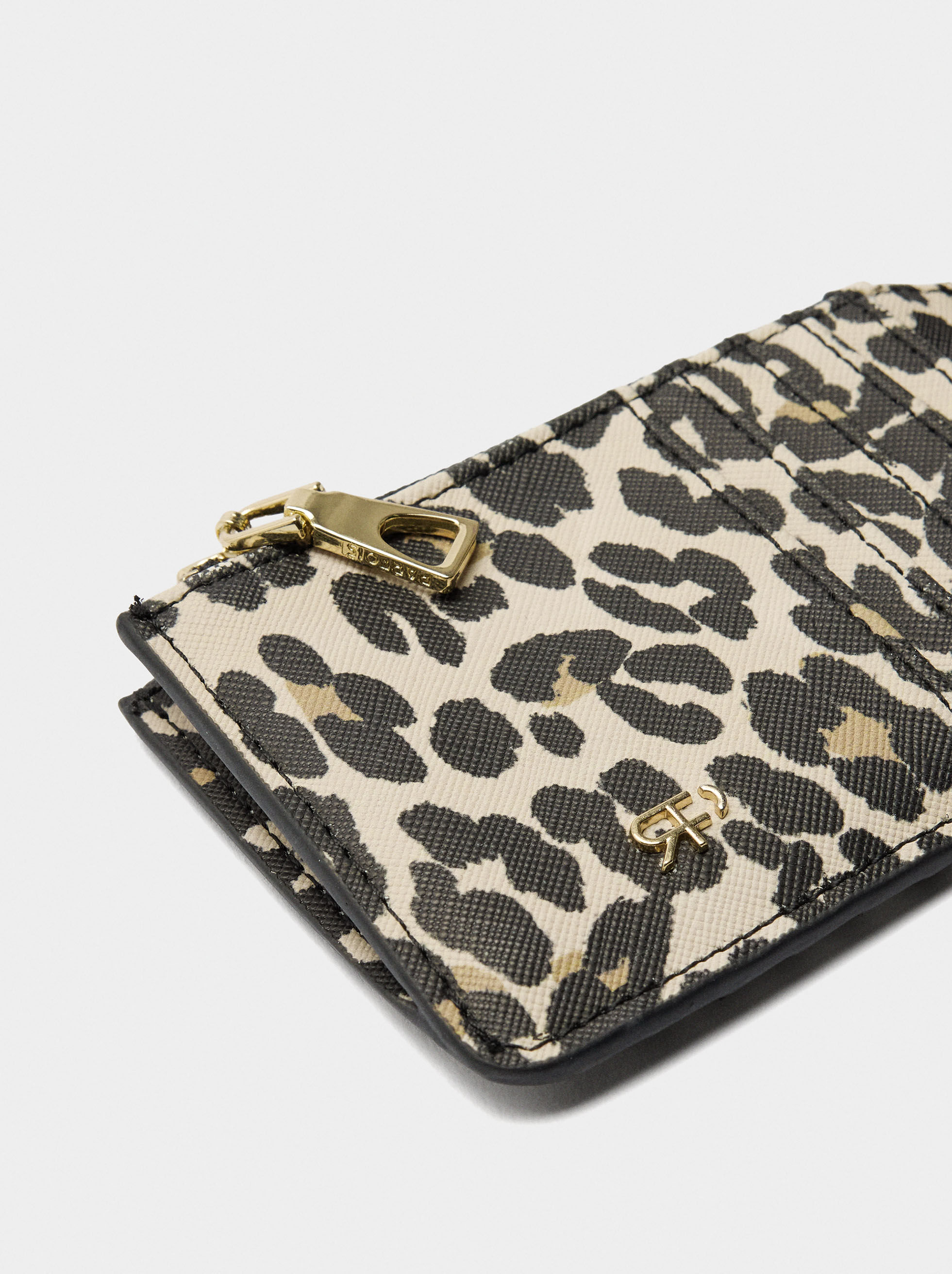 Porta tarjetas estampado animal