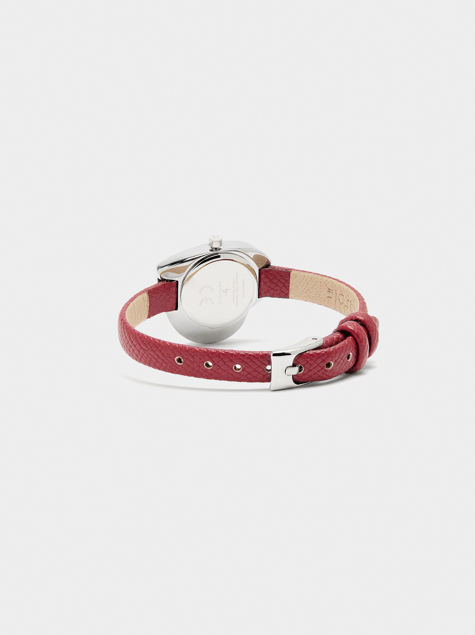 Reloj corazón pulsera con textura