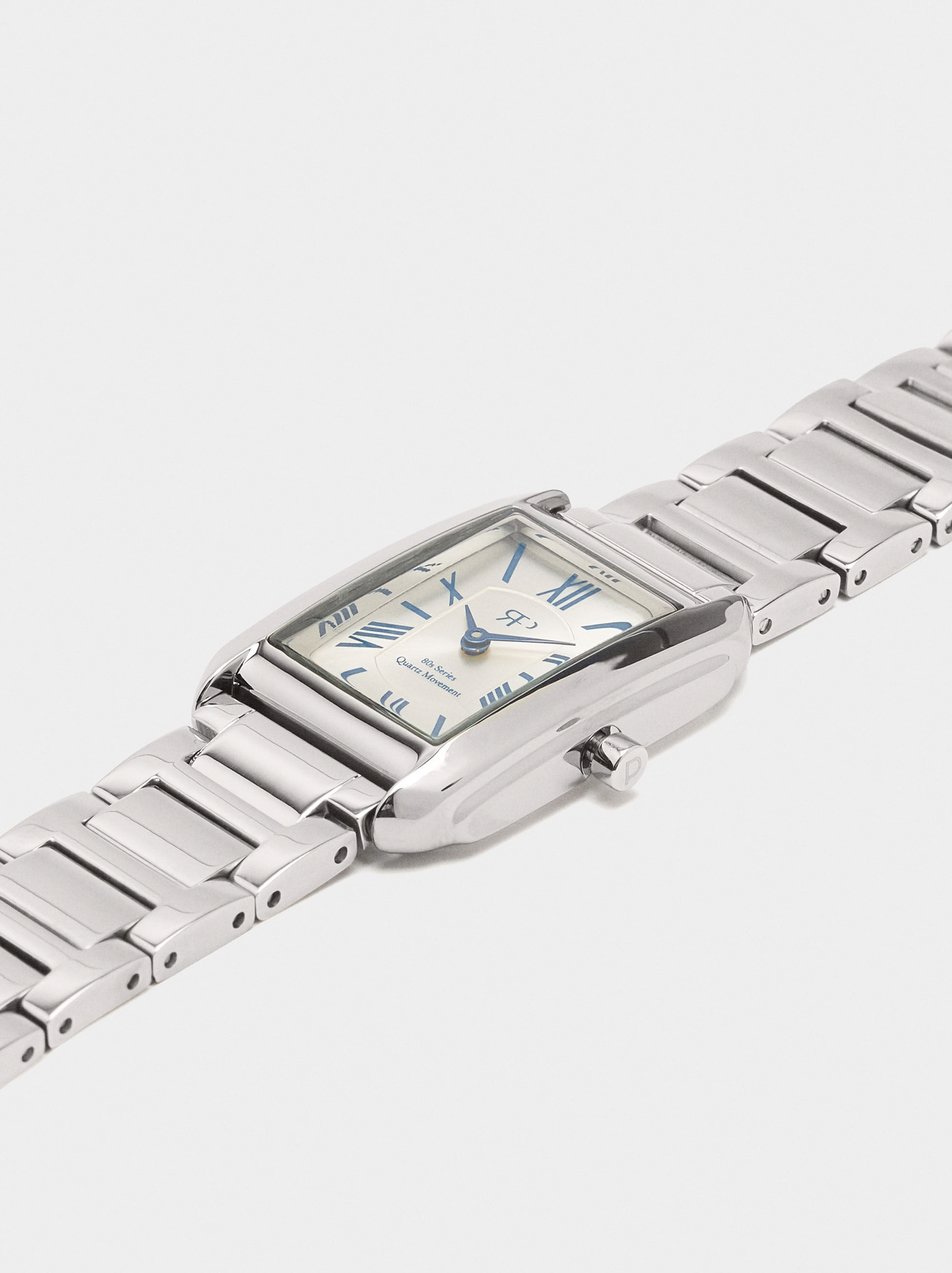 Reloj rectangular pulsera de acero inoxidable