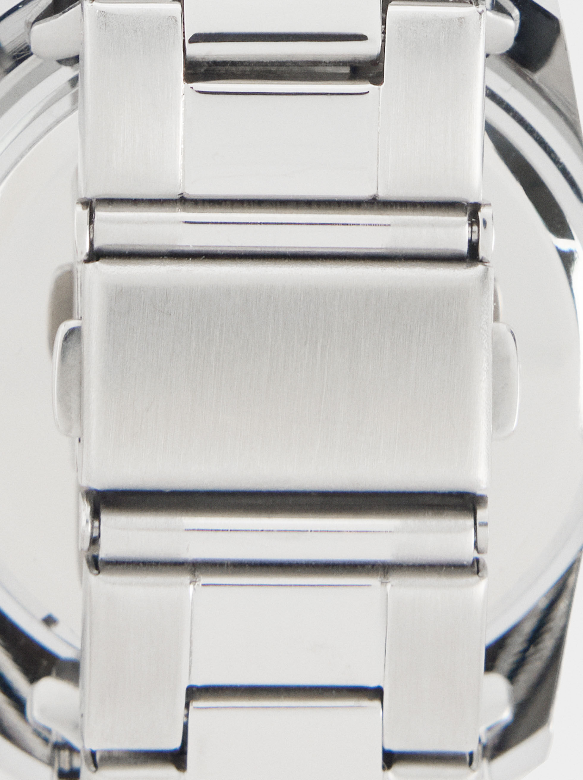 Reloj redondo con pulsera de acero inoxidable