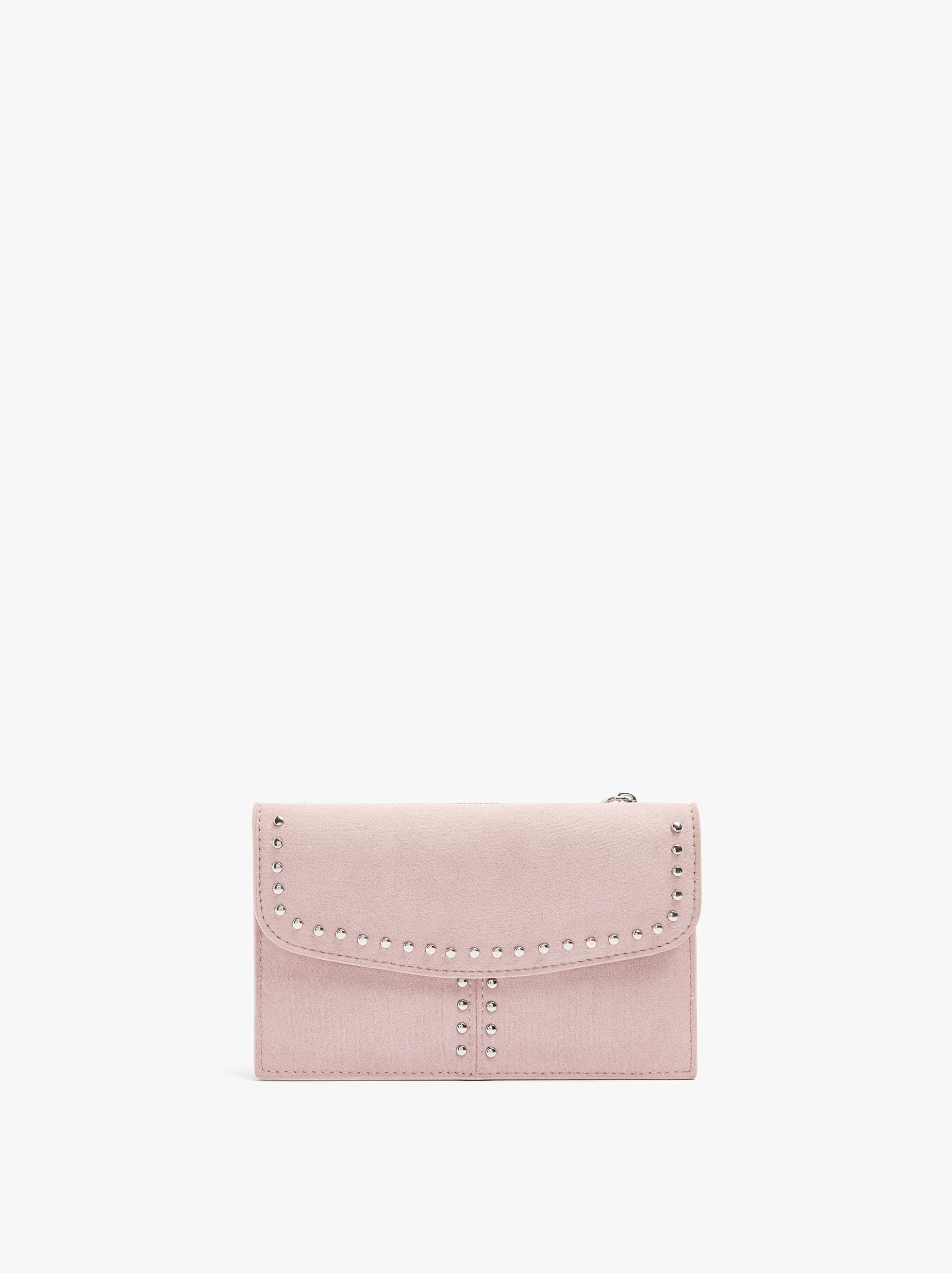 Bolso multifuncional con tachuelas y efecto piel