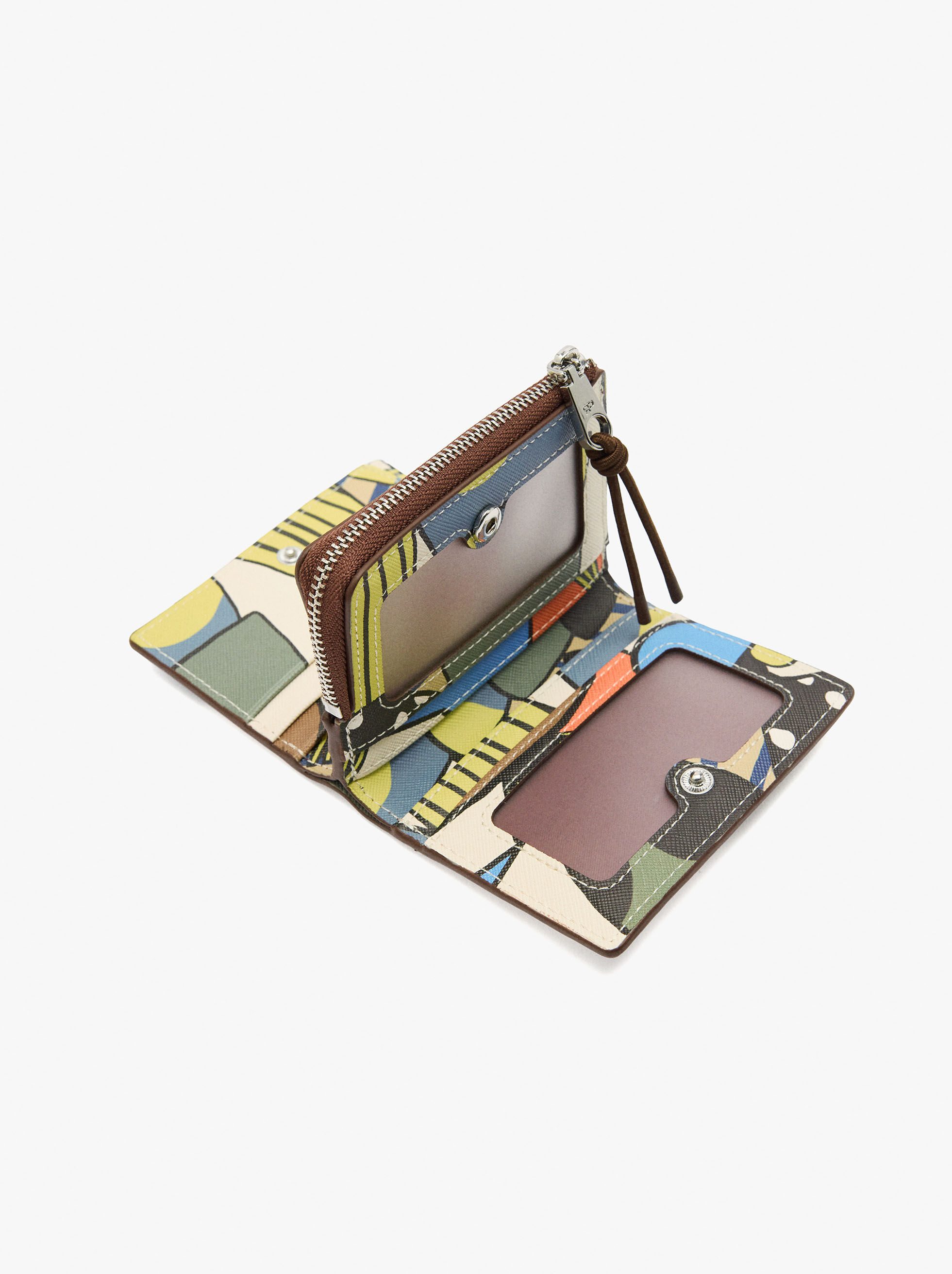 Billetera estampada con textura