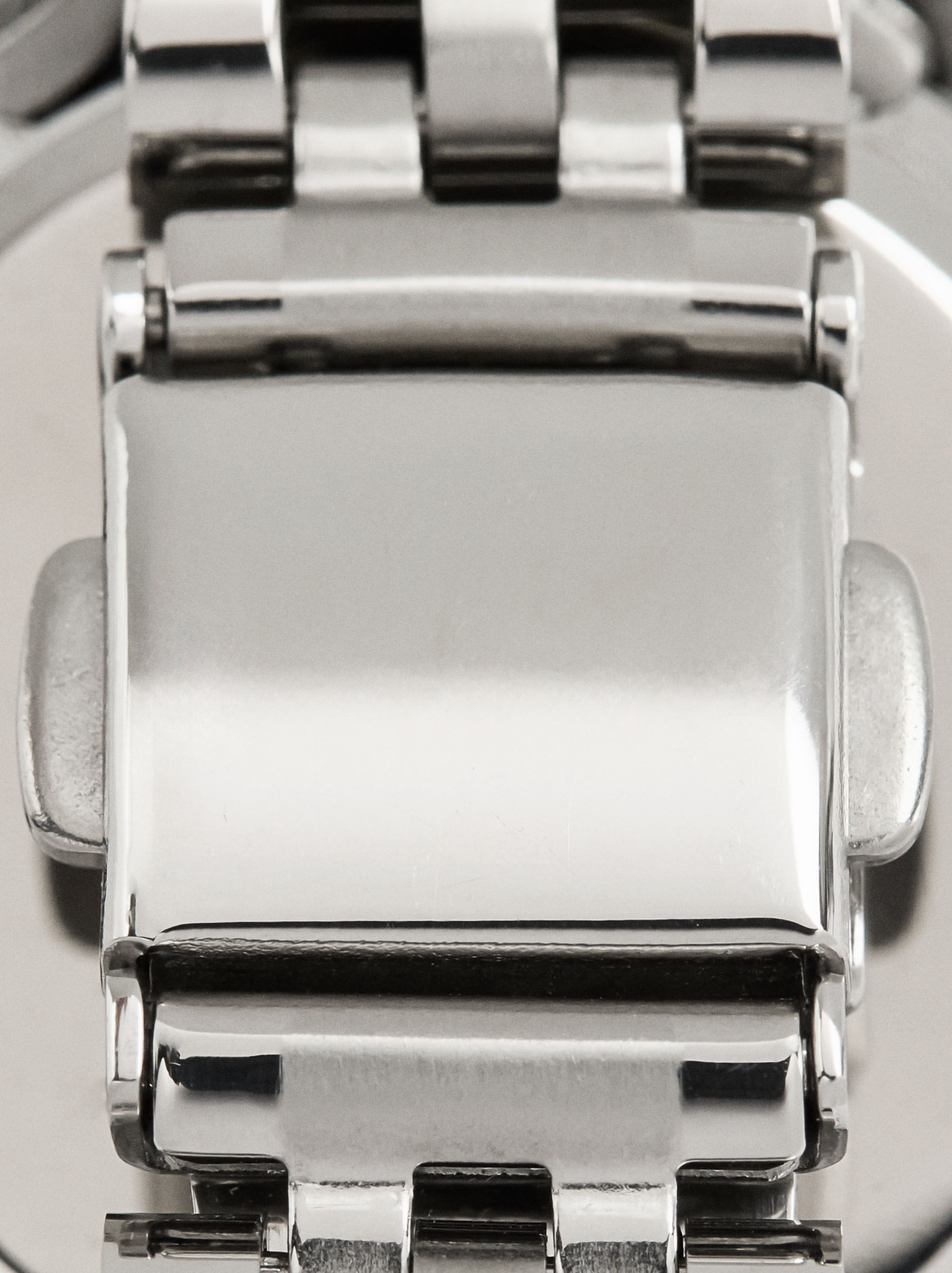 Reloj redondo con pulsera de acero inoxidable