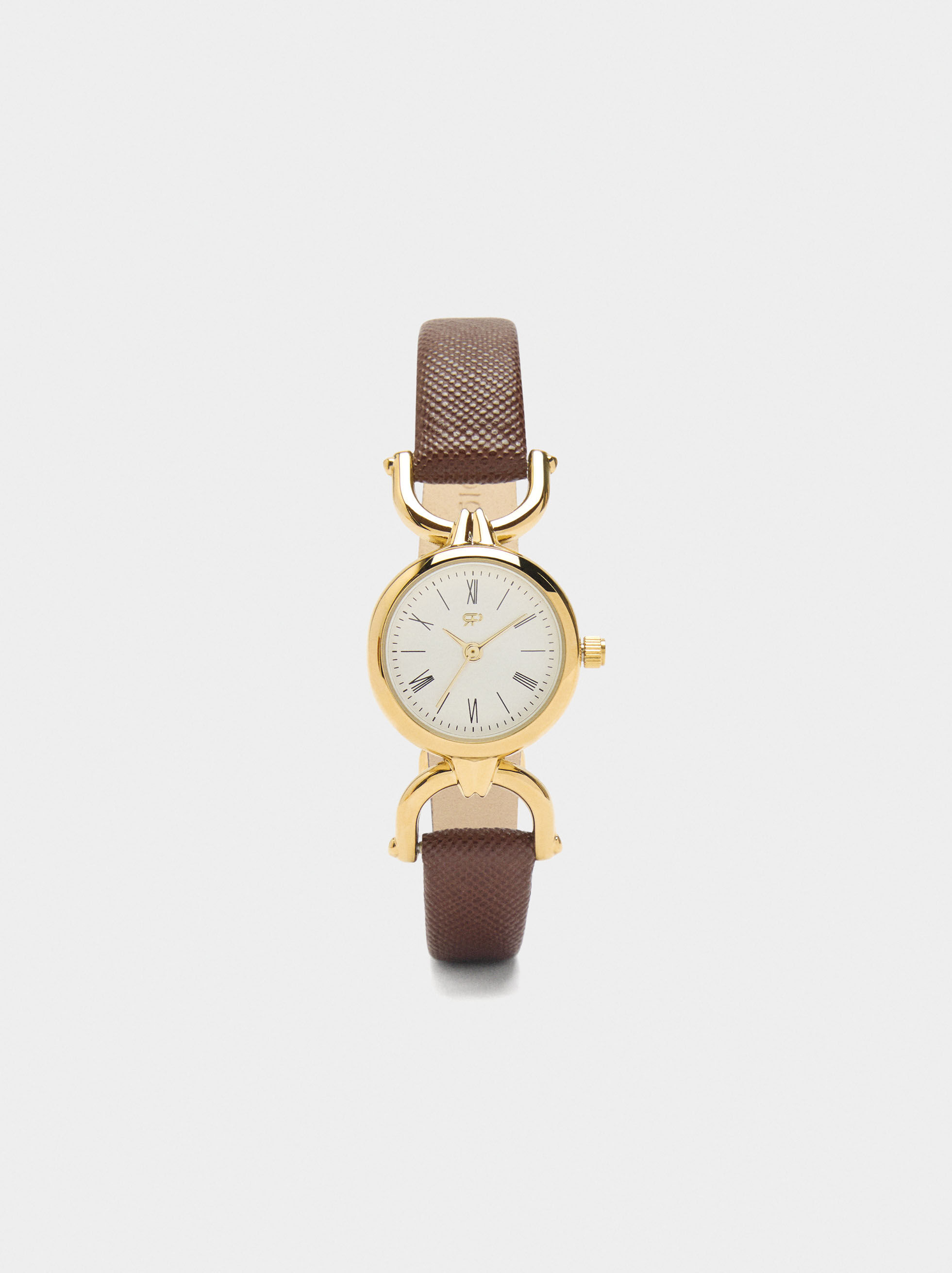 Reloj redondo con pulsera de textura Reloj redondo con pulsera de textura